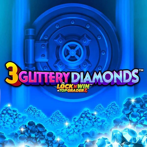 3 Glittery Diamonds logo – Slots by PearFiction Studios at Betalice Casino