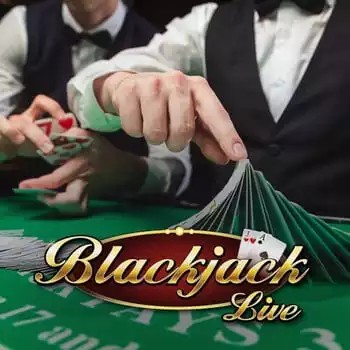 Live Blackjack online game logo by Evolution on bet-alice.eu