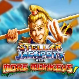 Stellar Jackpots with More Monkeys slot icon by Lightning Box Game, available at Betalice Casino